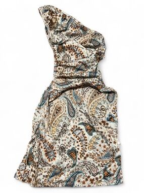 Paisley One Shoulder Dress